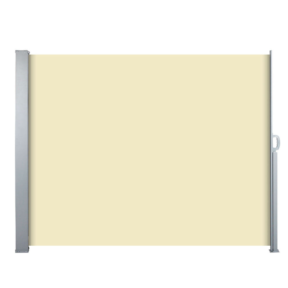 Retractable Side Awning Shade 180cm Beige