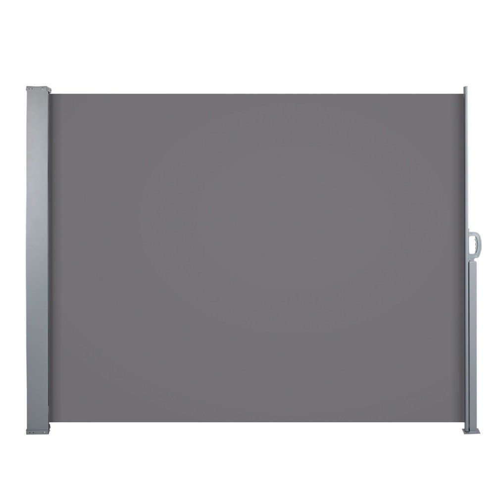 Retractable Side Awning Shade 180cm Grey