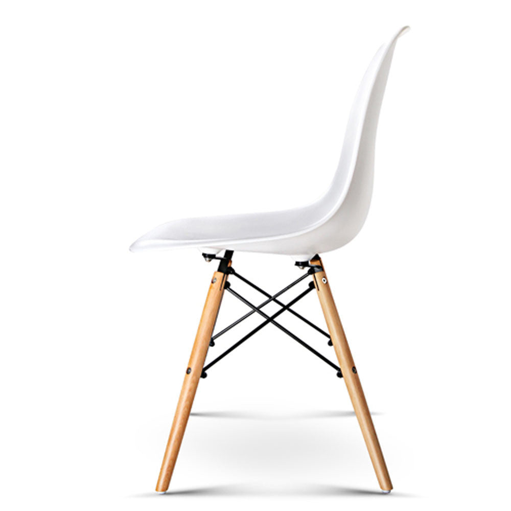 Set of 2 Dining Chair White