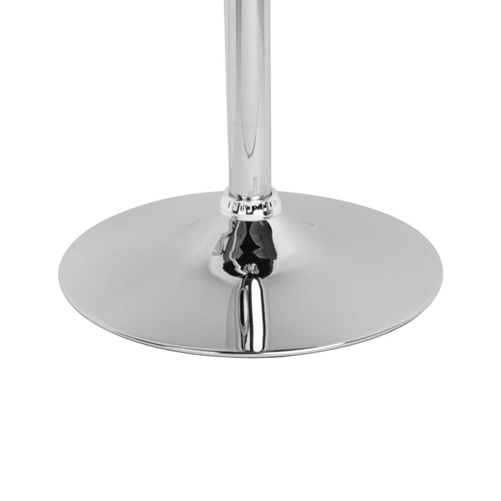 Set of 2 PU Leather Kitchen Bar Stool Red