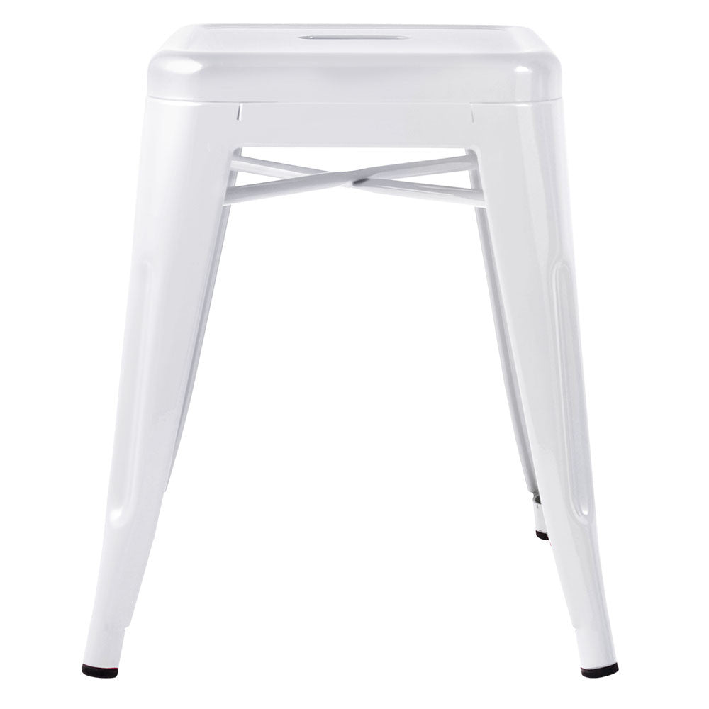 Set of 4 Replica Tolix Kitchen Bar Stool 46cm White