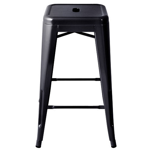 Set of 4 Replica Tolix Kitchen Bar Stool 66cm Black