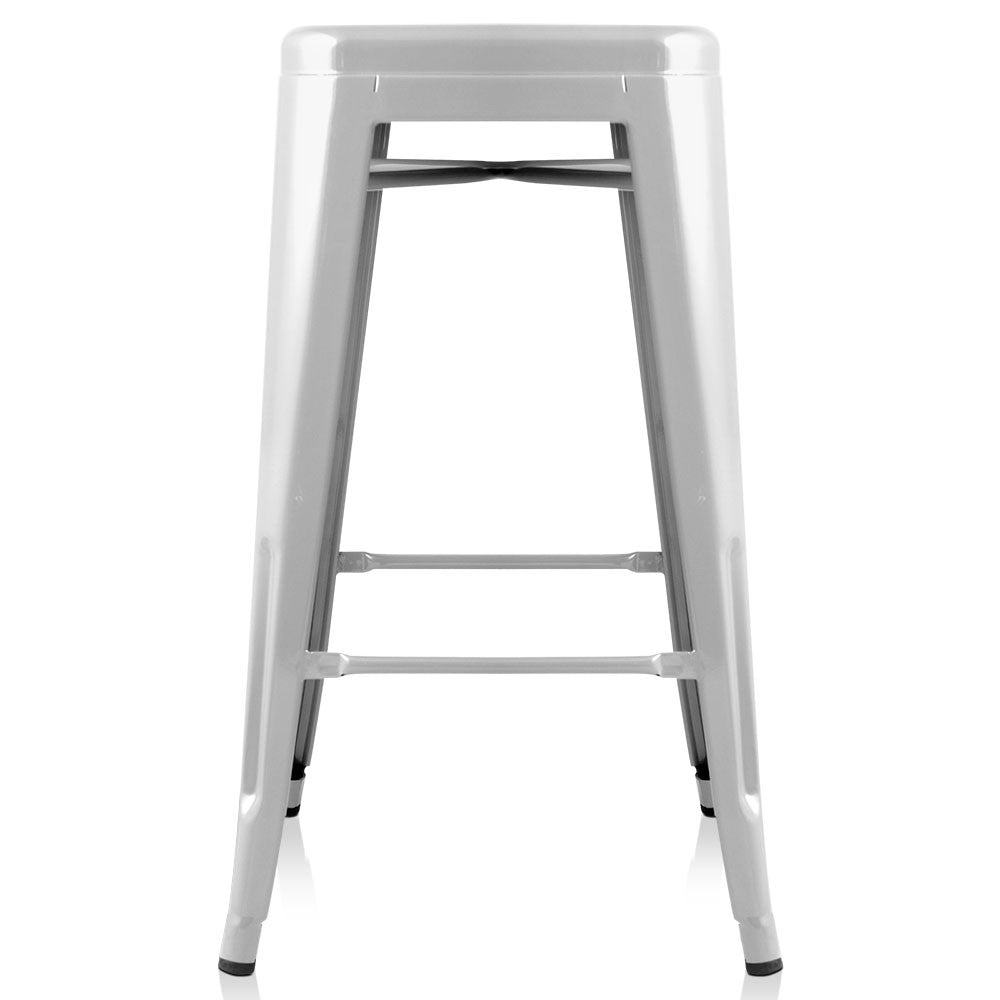 Set of 4 Replica Tolix Kitchen Bar Stool 66cm Metal