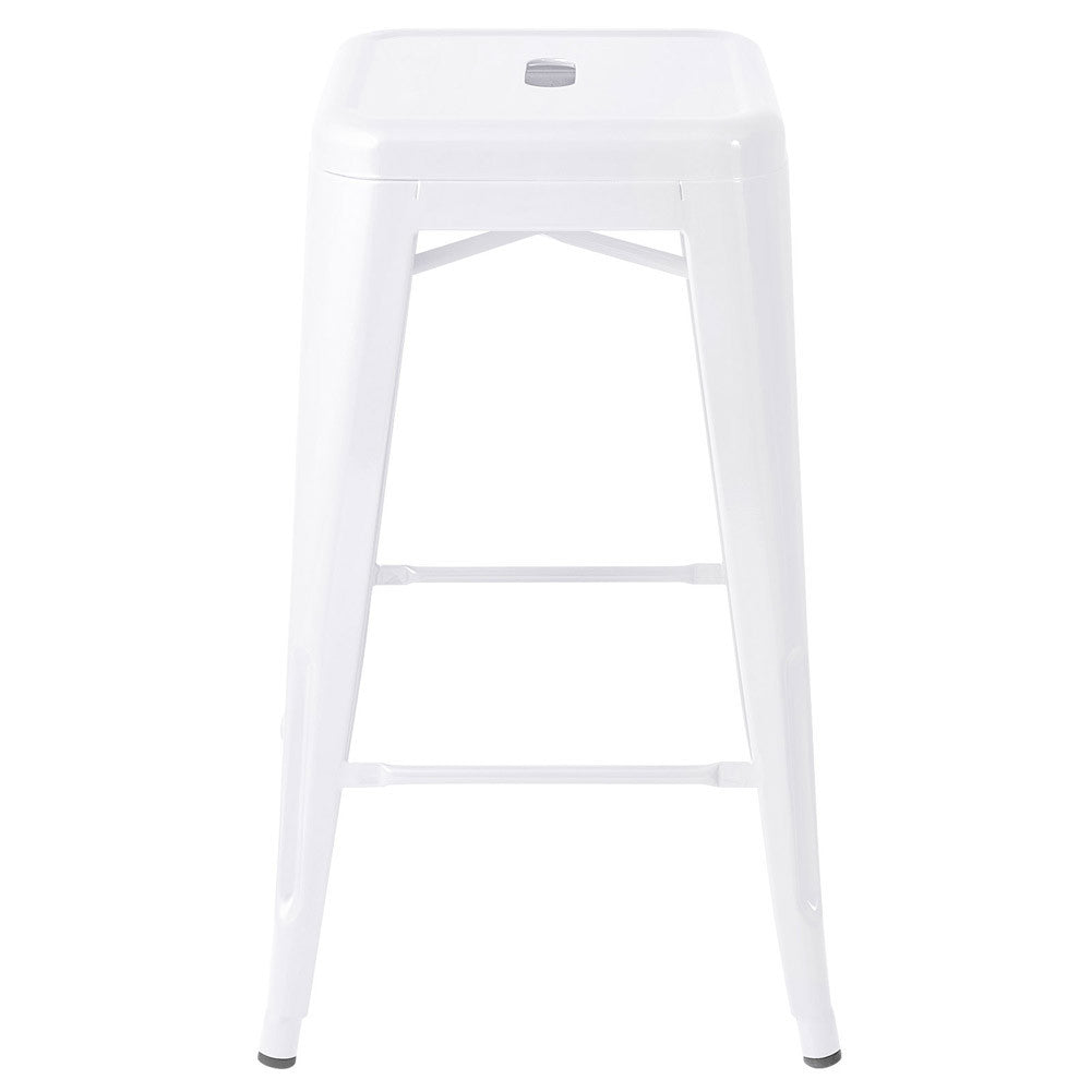 Set of 4 Replica Tolix Kitchen Bar Stool 66cm White