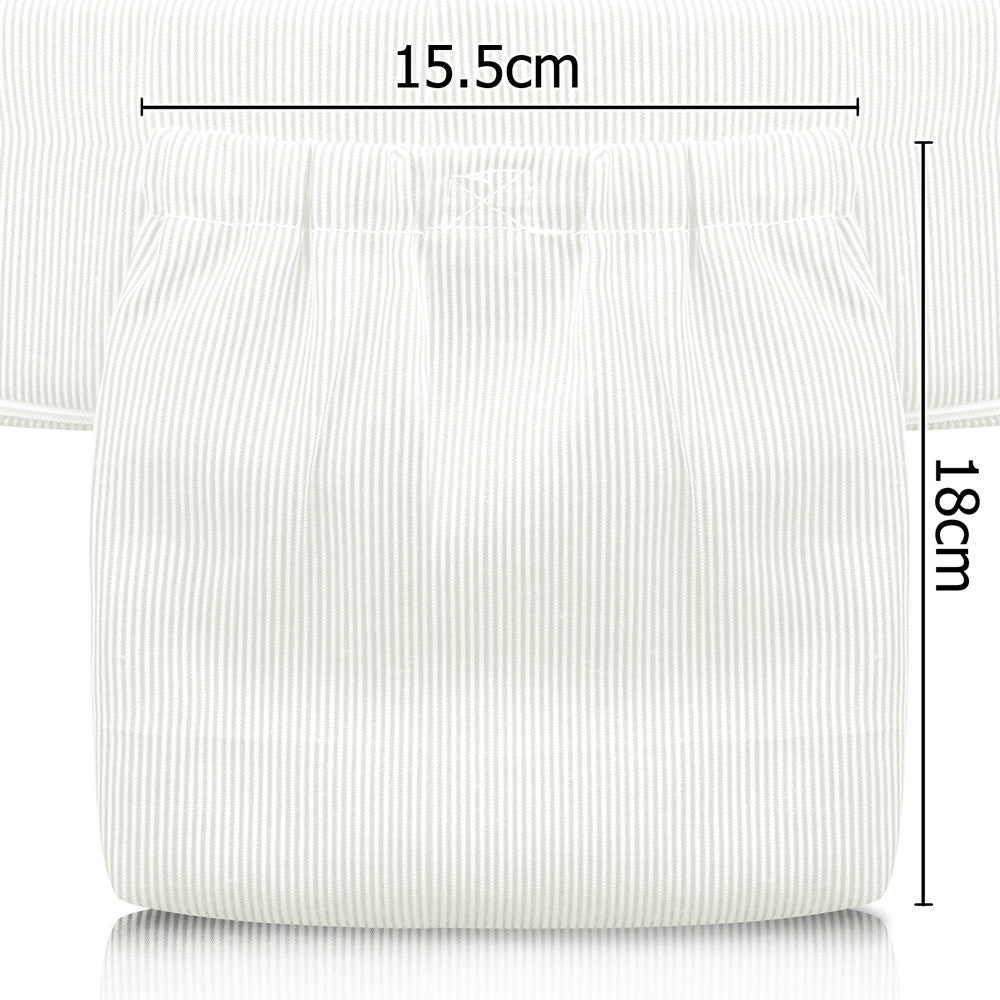 Baby Breast Feeding Support Memory Foam Pillow w/ Zip Cover White