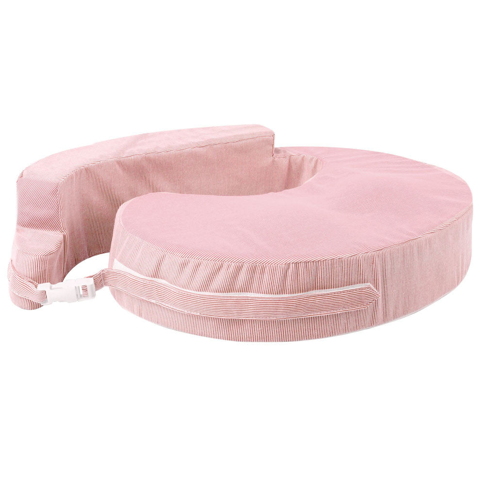 Baby Breast Feeding Support Memory Foam Pillow w/ Zip Cover Pink