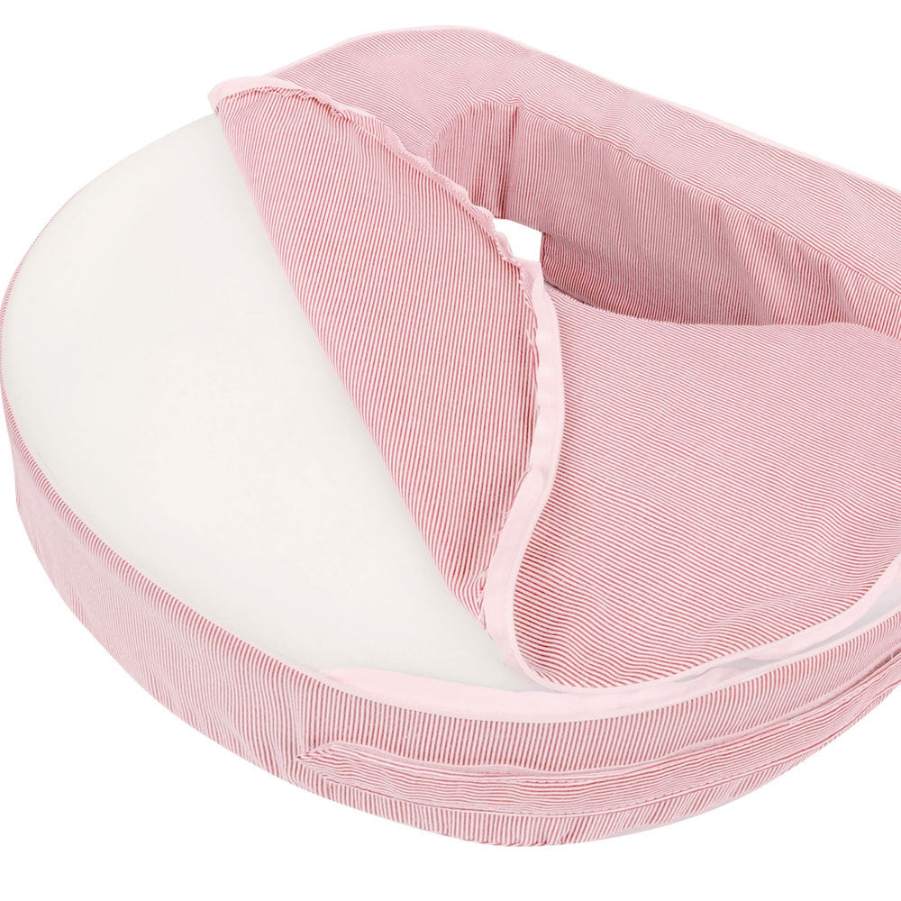 Baby Breast Feeding Support Memory Foam Pillow w/ Zip Cover Pink