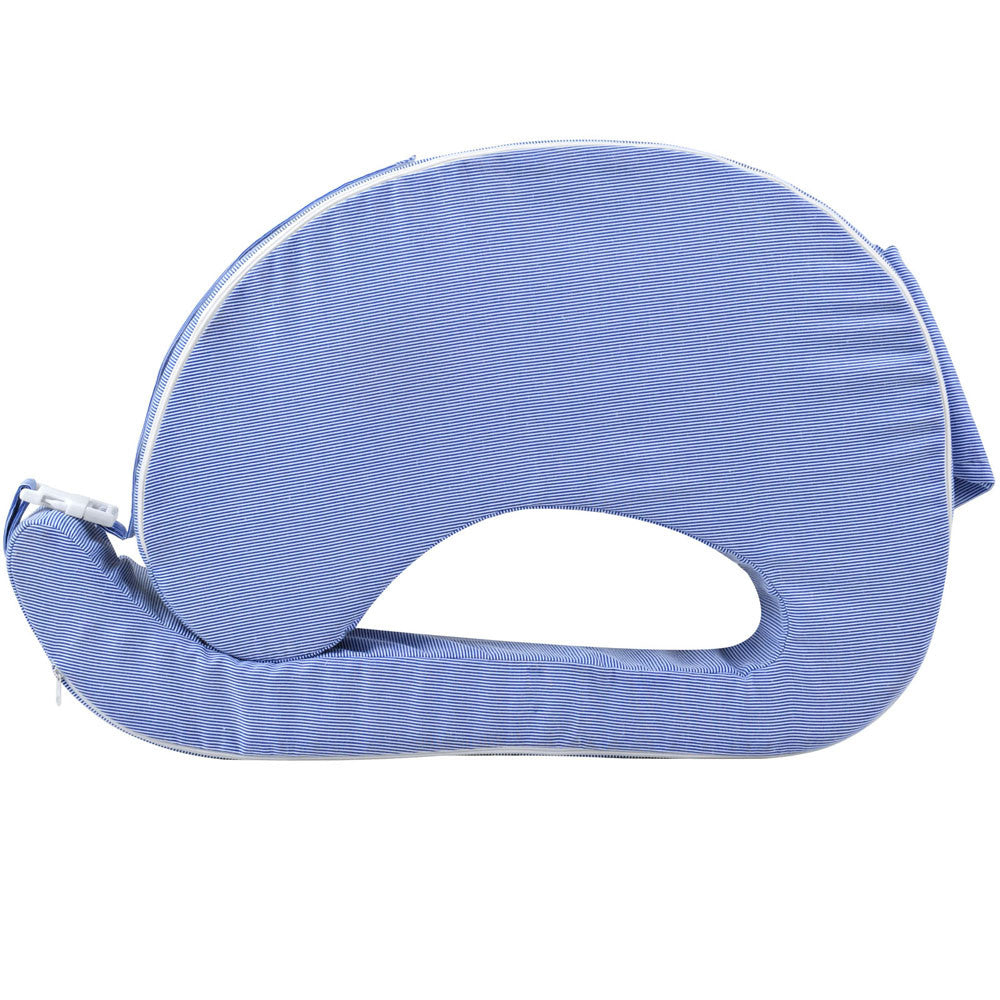 Baby Breast Feeding Support Memory Foam Pillow w/ Zip Cover Blue