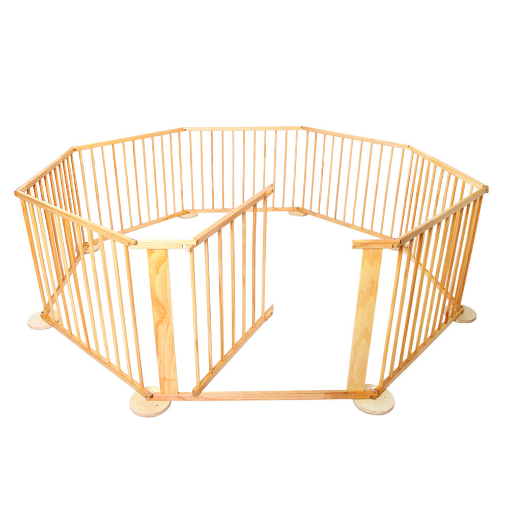 Baby Natural Wooden Playpen 