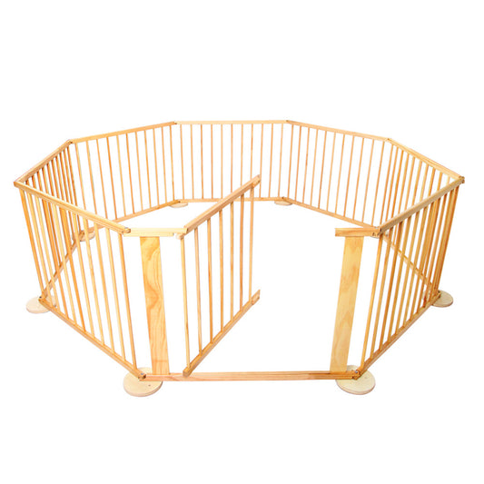 Baby Natural Wooden Playpen 