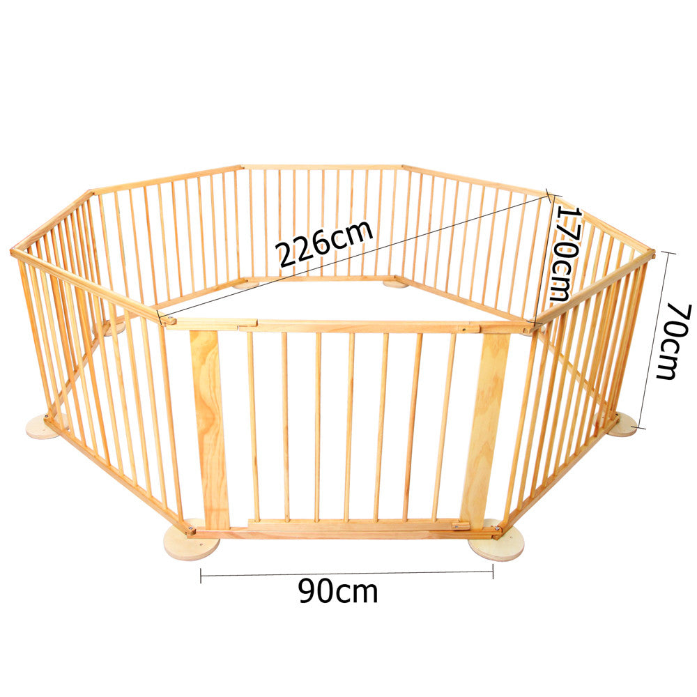 Baby Natural Wooden Playpen