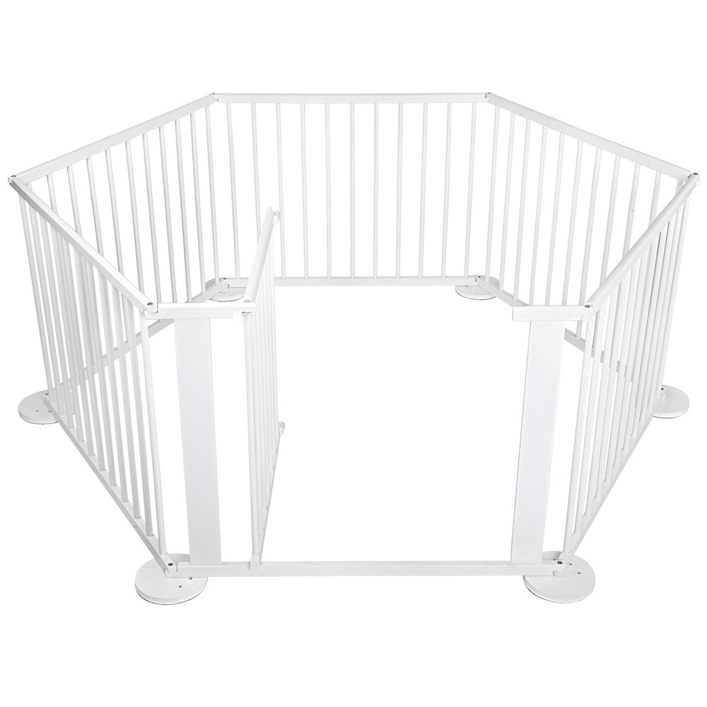 Baby Natural White Wooden Playpen 