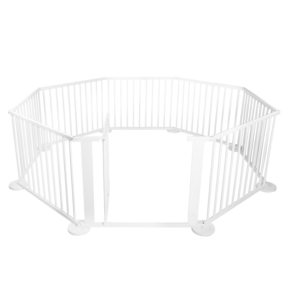 Baby Natural White Wooden Playpen 