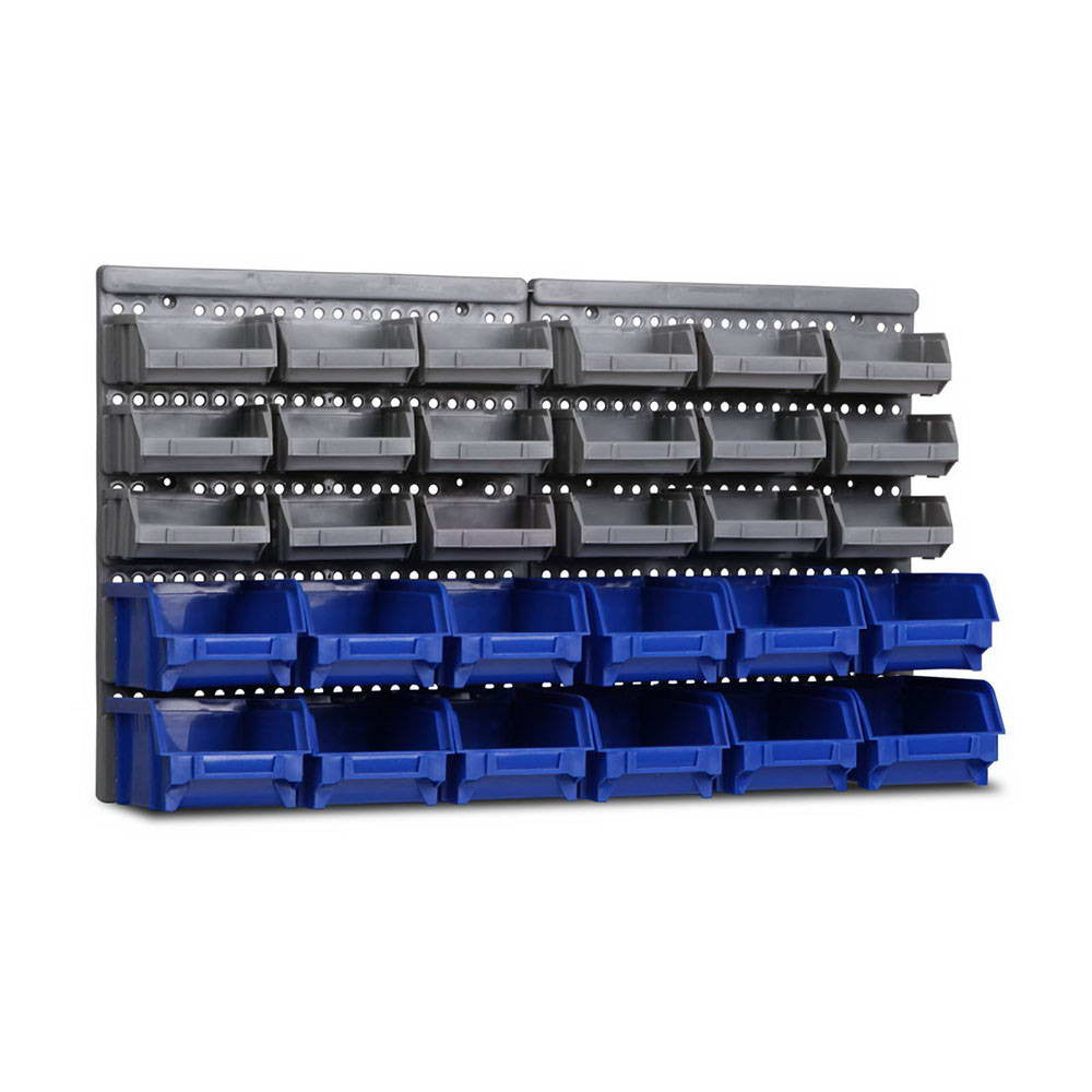 30 Bin Wall Mounted Storage Rack