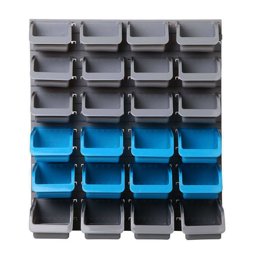 48 Piece Bin Wall Mounted Storage Rack