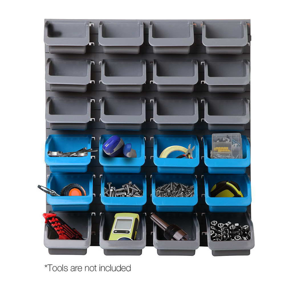 48 Piece Bin Wall Mounted Storage Rack