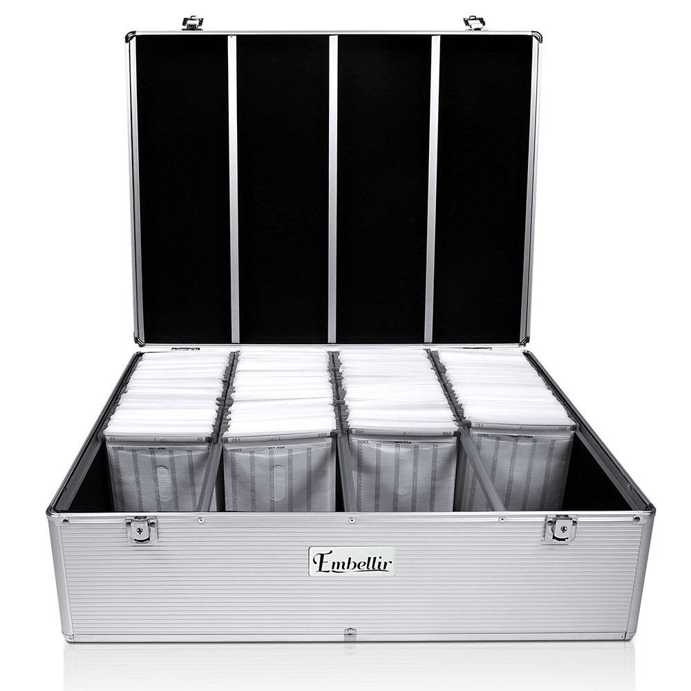 Aluminium CD DVD Bluray Storage Case Box 1000 Discs SL