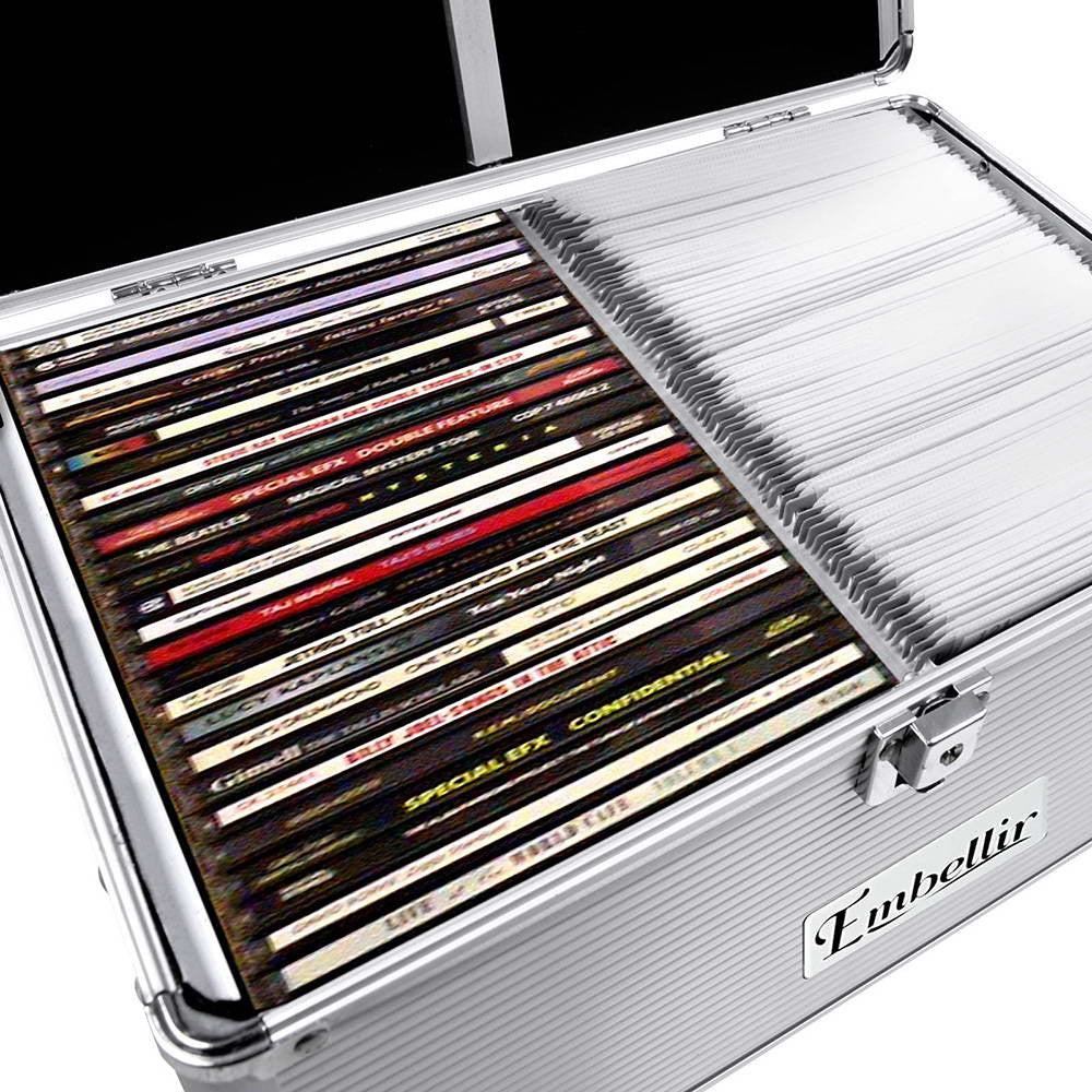 Aluminium CD DVD Bluray Storage Case Box 240 Discs SL