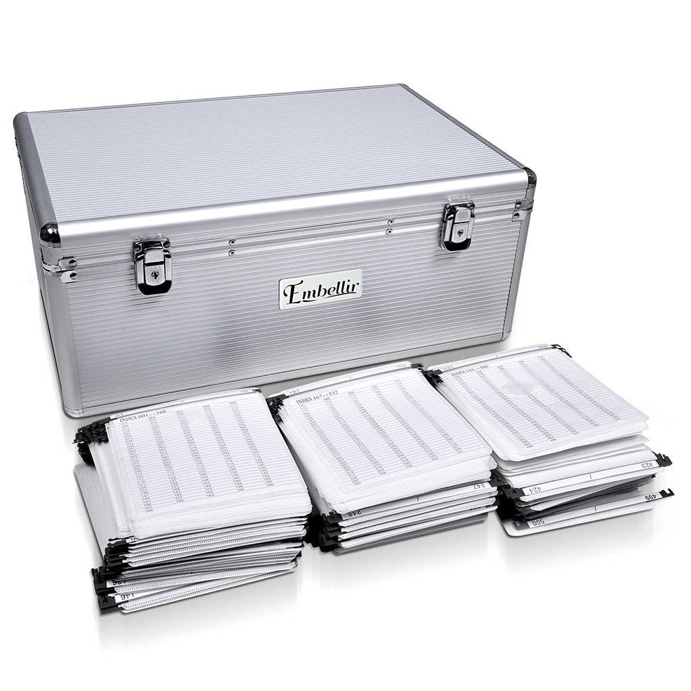 Aluminium CD DVD Bluray Storage Case Box 500 Discs SL