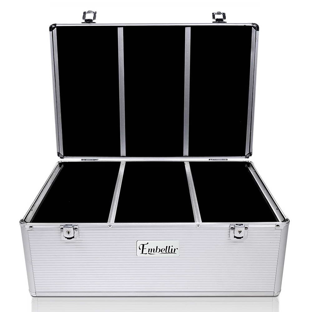 Aluminium CD DVD Bluray Storage Case Box 500 Discs SL