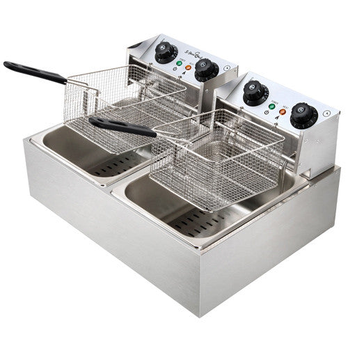 5 Star Chef Deep Fryer w/ Twin Basket