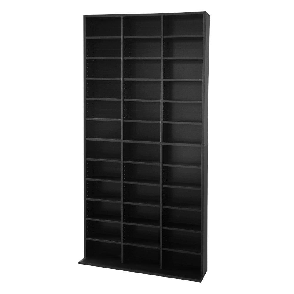 Adjustable CD DVD Book Storage Shelf Black