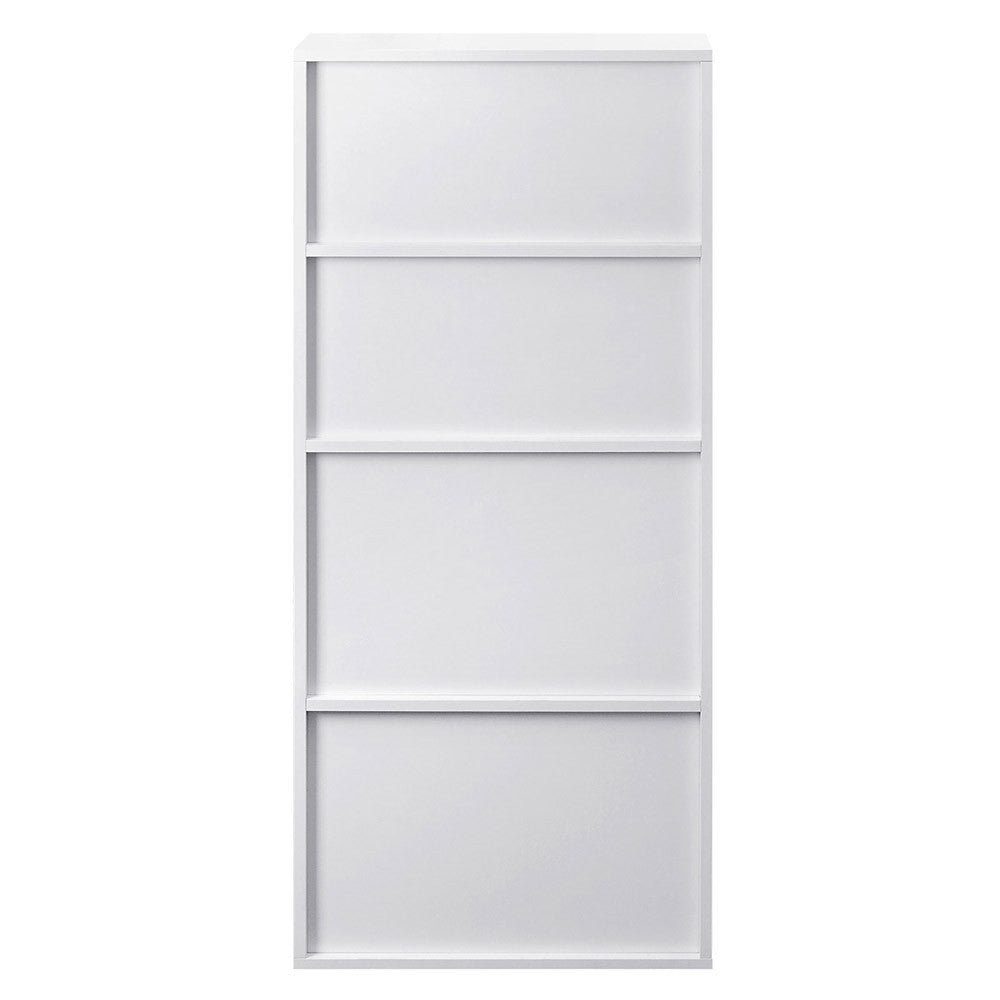 6 Storage Shelf Office Computer Desk White