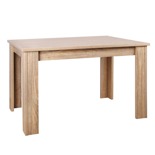 Rectangular 4 Seater Dining Table Natural Wood 