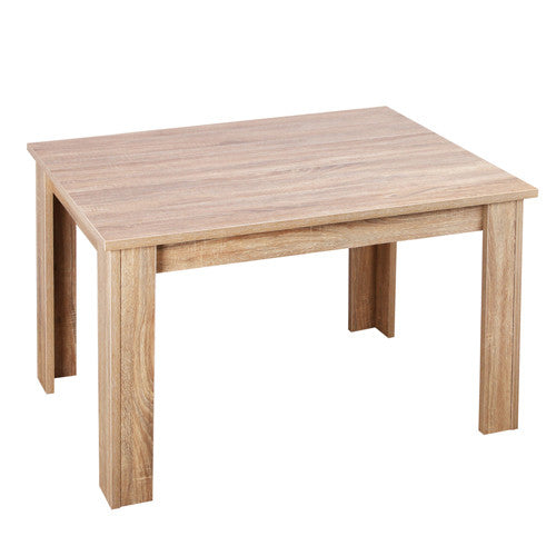 Rectangular 4 Seater Dining Table Natural Wood