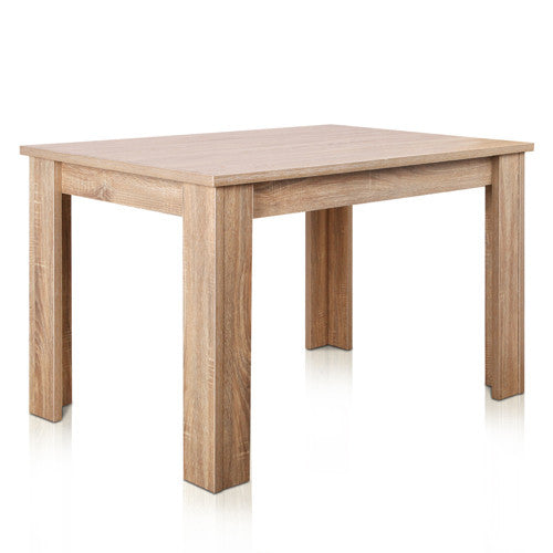 Rectangular 4 Seater Dining Table Natural Wood