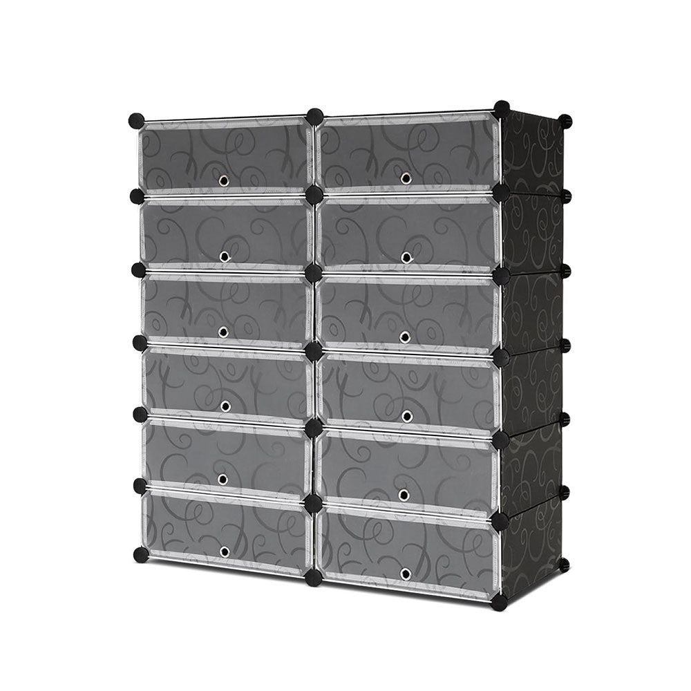 12 Cube Stackable Shoe Storage