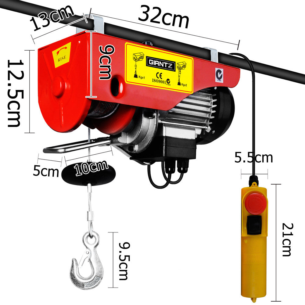 125/250kg 510 W Electric Hoist Winch