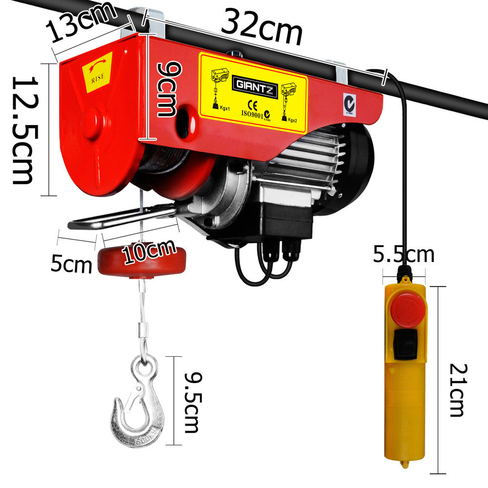 300/600kg 1200 W Electric Hoist Winch