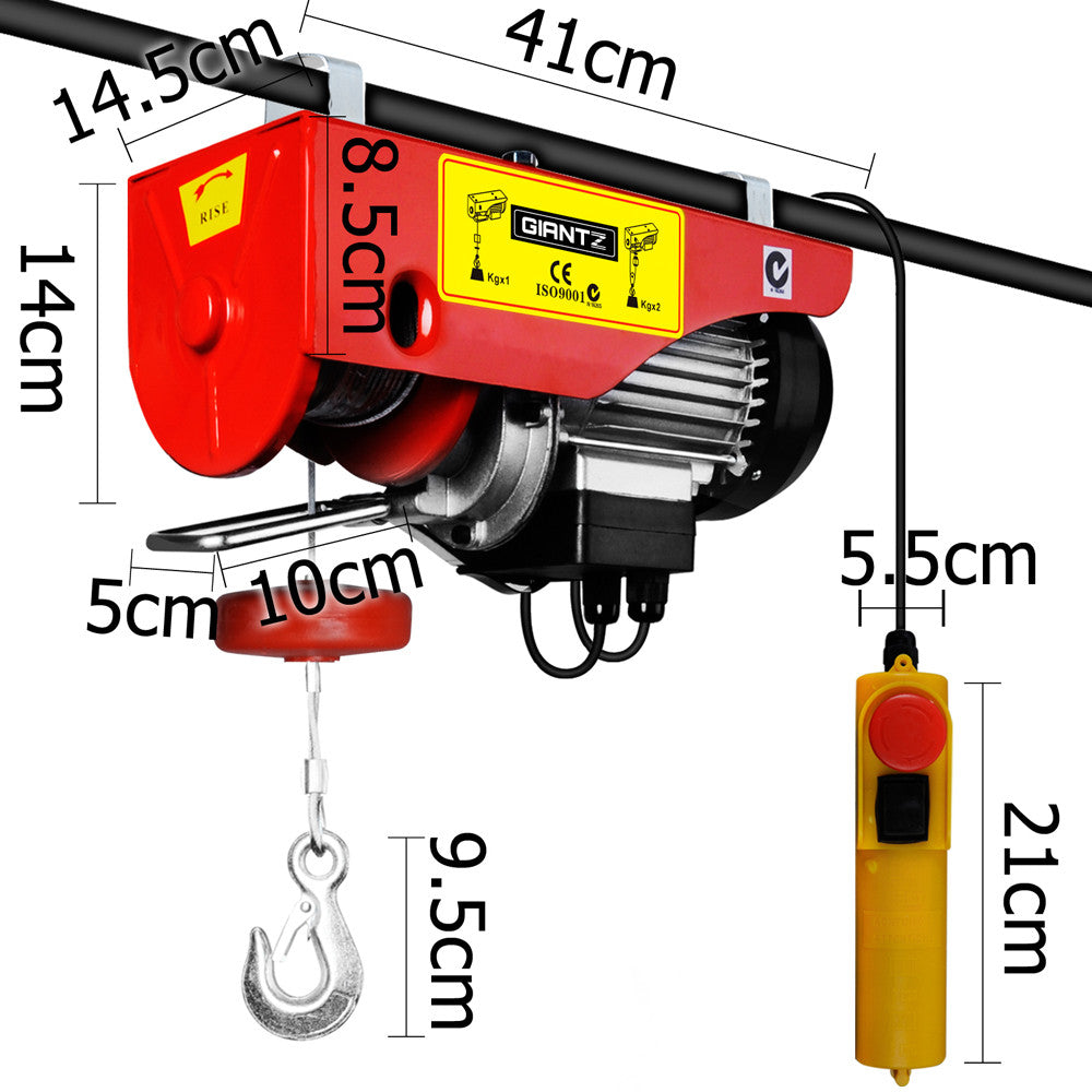 400/800kg 1300W Electric Hoist Winch