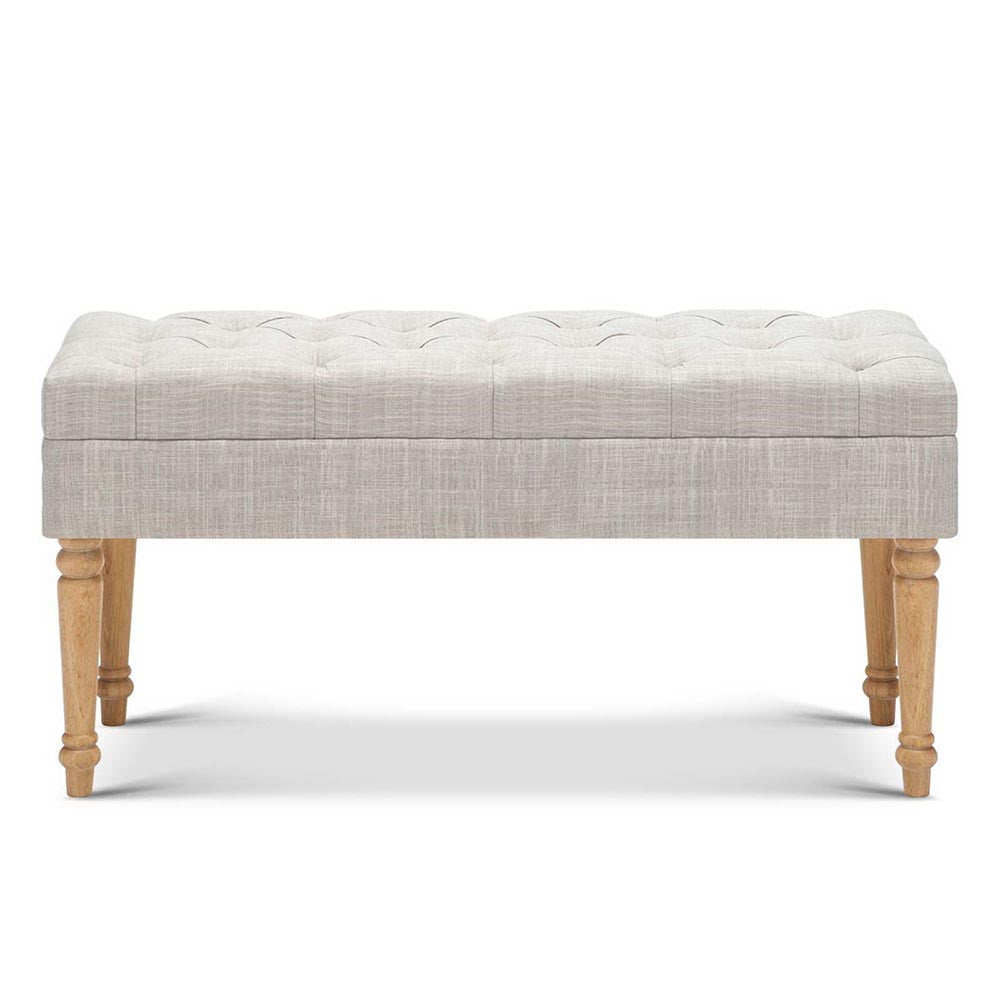 Seat Footstool Bench Stool - Beige