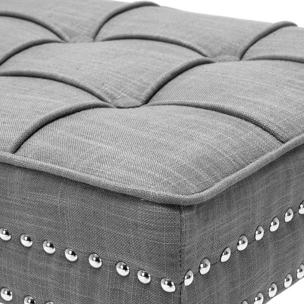 Seat Footstool Bench Stool - Grey