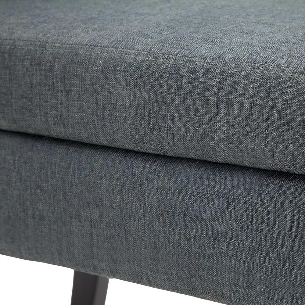 Seat Footstool Bench Stool Storage Ottoman - Grey