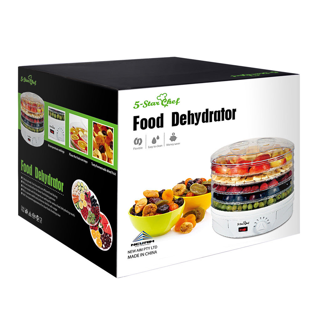 5 Trays Food Dehydrator Black