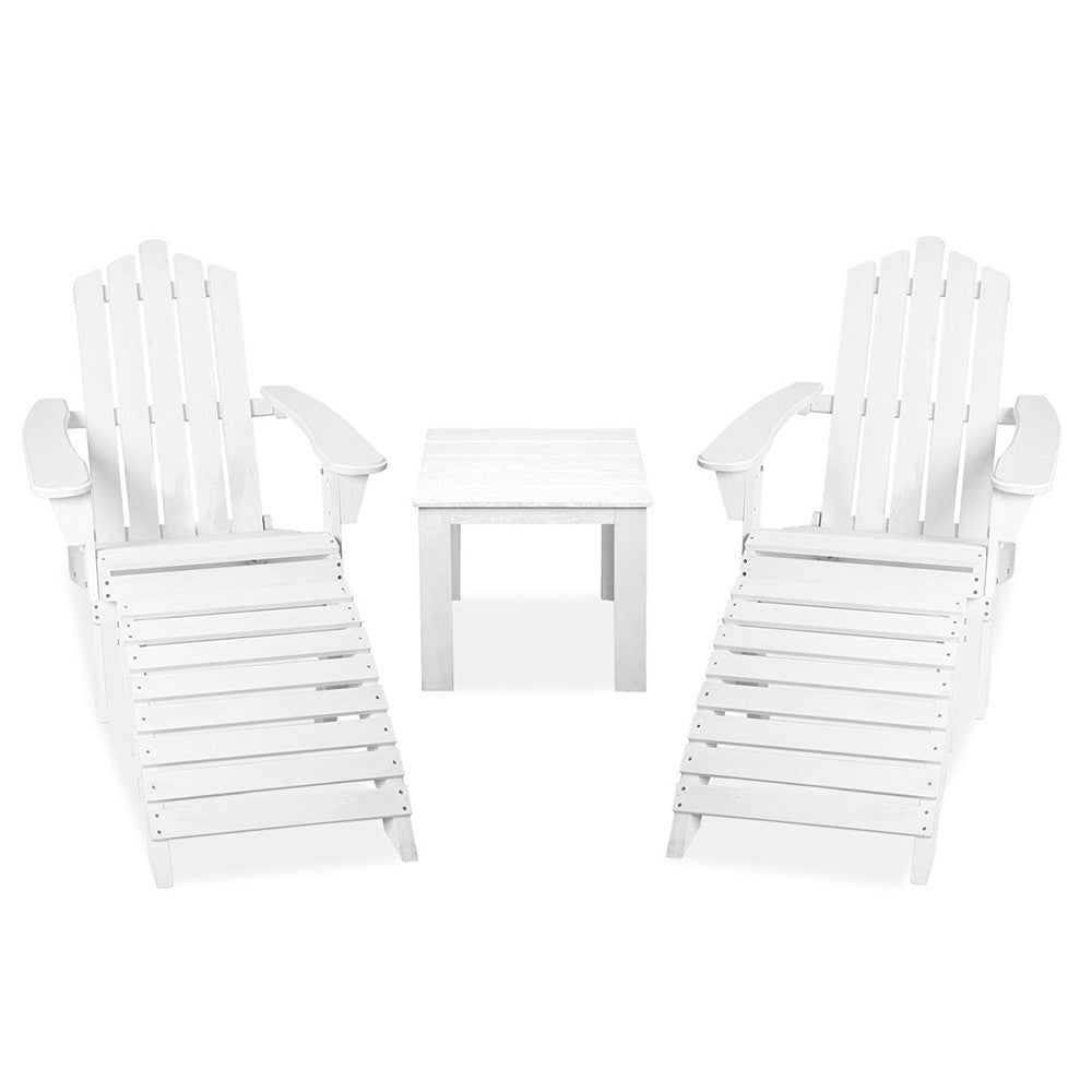 Adirondack Chairs & Side Table  5 Piece Set