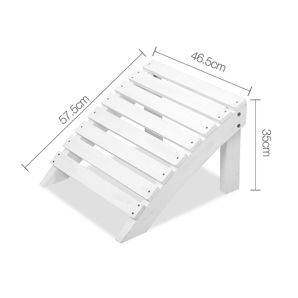 Adirondack Style Footstool