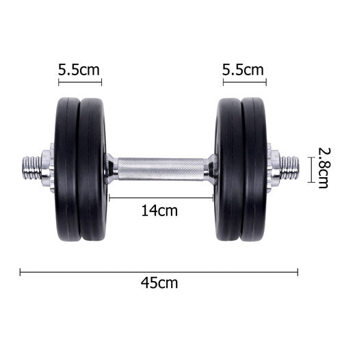 15kg Fitness Gym Exercise Dumbbell Set