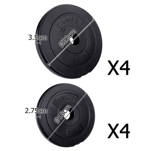 20kg Fitness Gym Exercise Dumbbell Set