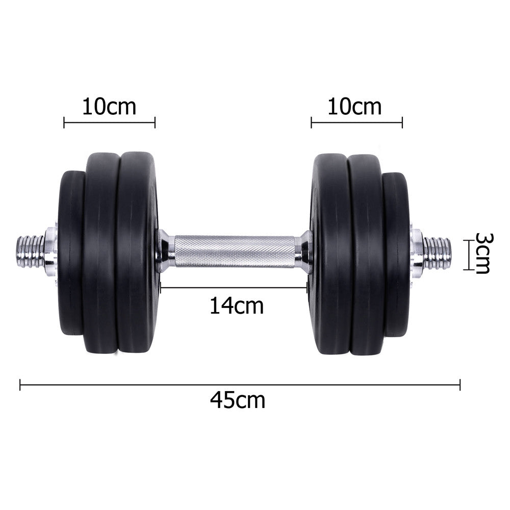 Everfit Home Gym Fitness 30kg Dumbbell Set