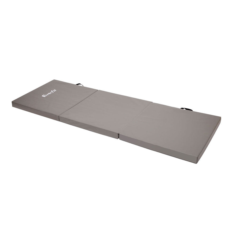 Trifold Exercise Mat Floor Grey