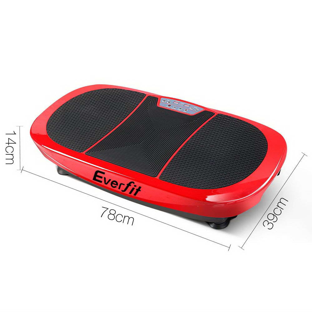 1200W Double Motor & 4D Shake Vibrating Plate Exercise Platform - Red