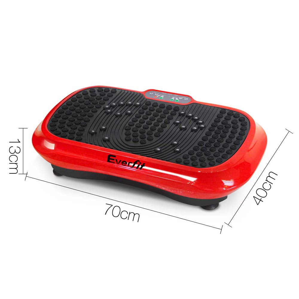 1000W Vibrating Plate Exercise Platform - Red