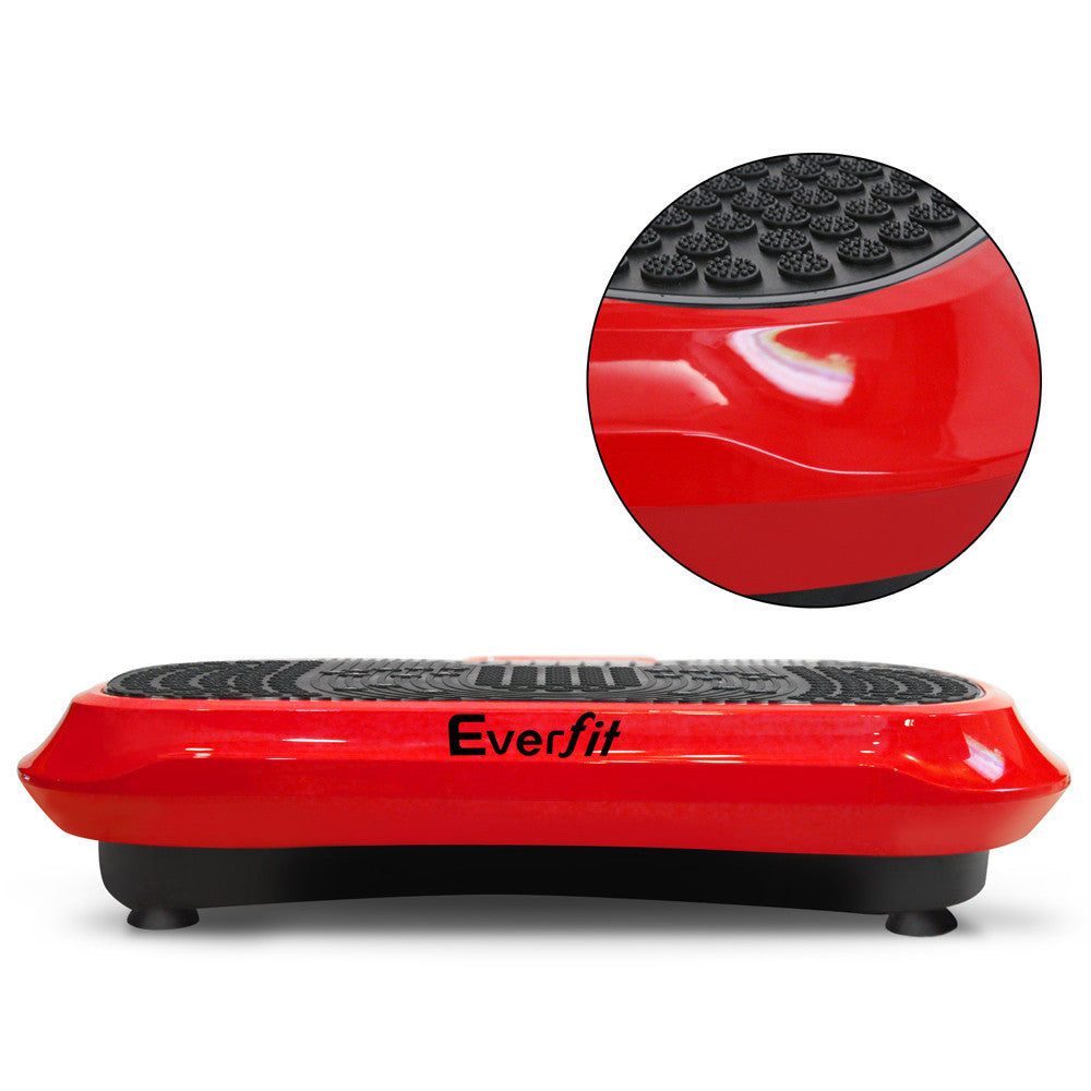 1000W Vibrating Plate Exercise Platform - Red