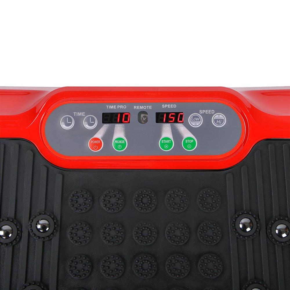 1000W Vibrating Plate Exercise Platform - Red