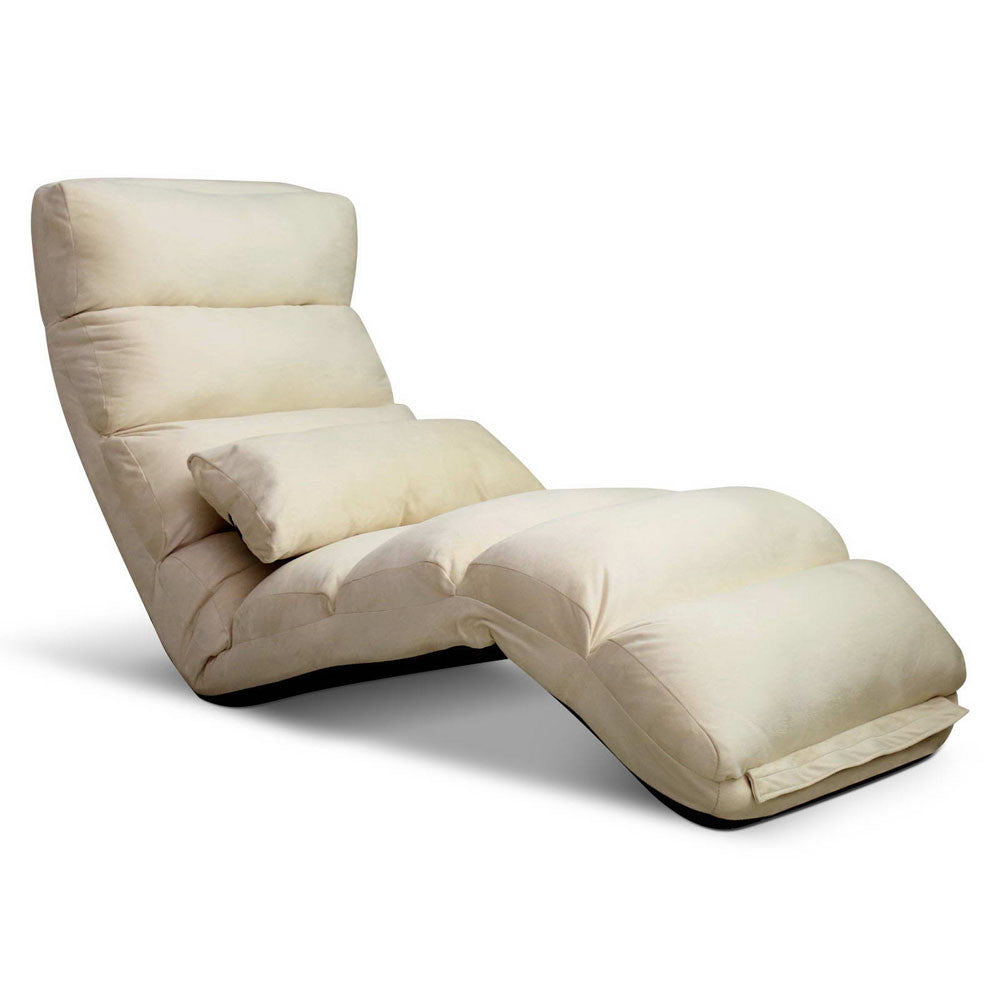 Lounge Sofa Chair - 75 Adjustable Angles – Ivory