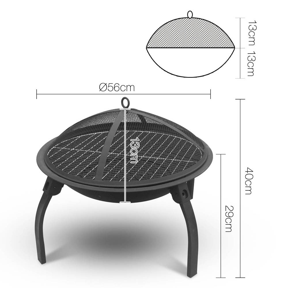 Portable Foldable Outdoor Fire Pit Fireplace